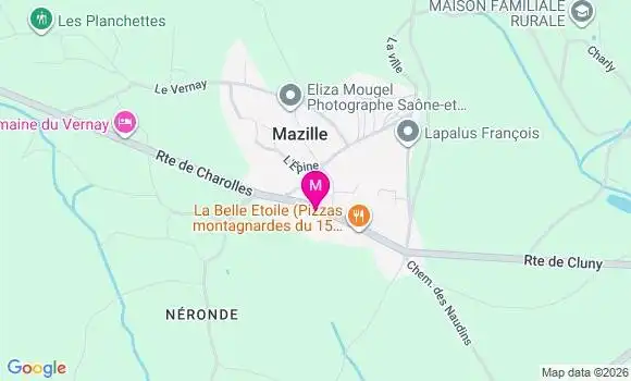 Localisation Epicerie - 71250