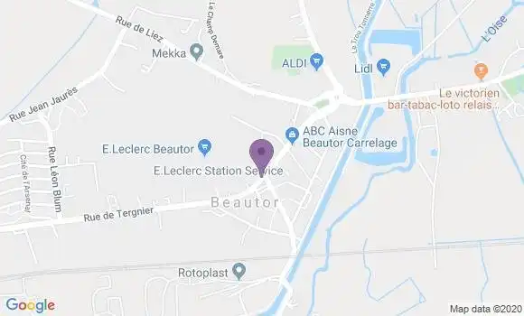 Localisation Beautor Bp - 02800