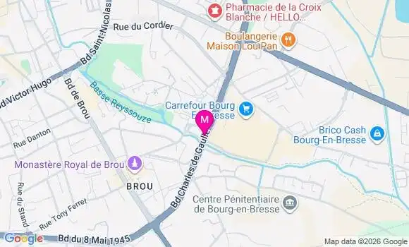 Localisation Carrefour Hyper - 01000