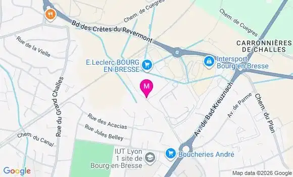 Localisation E.leclerc - 01000