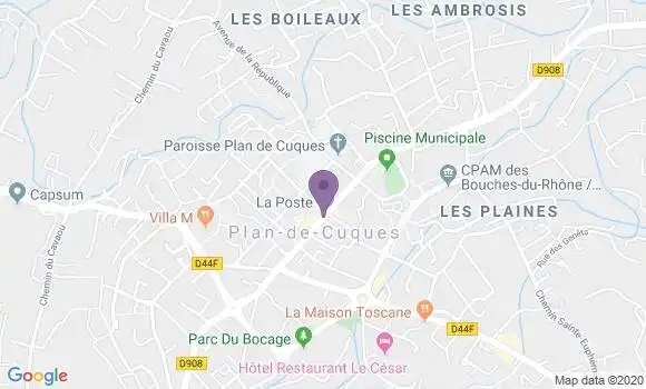 Localisation Plan de Cuques - 13380