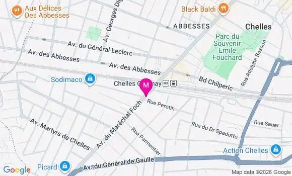 Localisation Arc Europe - 77500