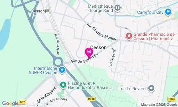 Localisation Intermarche Super - 77240