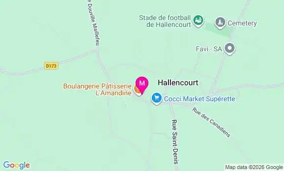 Localisation Hallencourt Tisserands - 80490