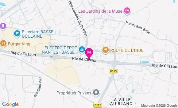 Localisation E.leclerc - 44115