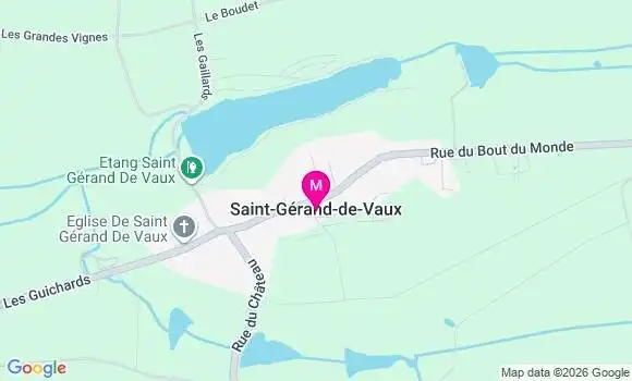 Localisation Saint Gerand de Vaux - 03340