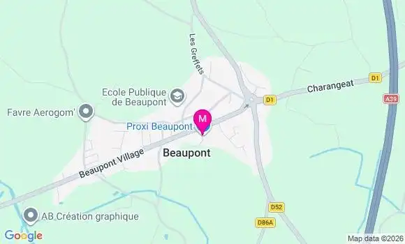 Localisation Proxi les Trois Bouchon - 01270