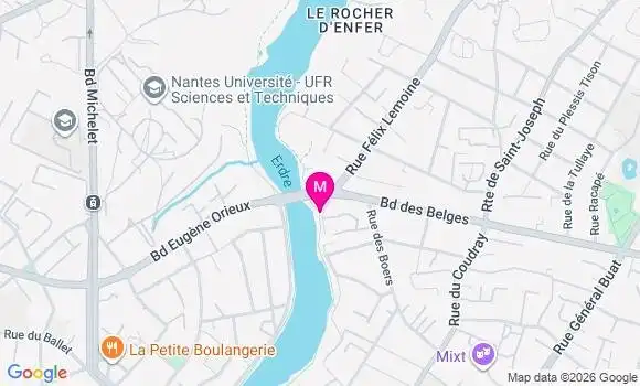 Localisation Carrefour Contact - 44000