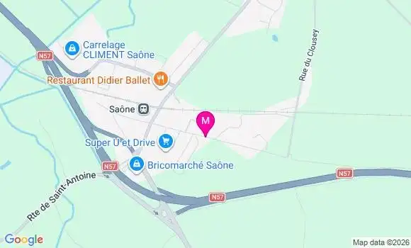 Localisation Super U - 25660