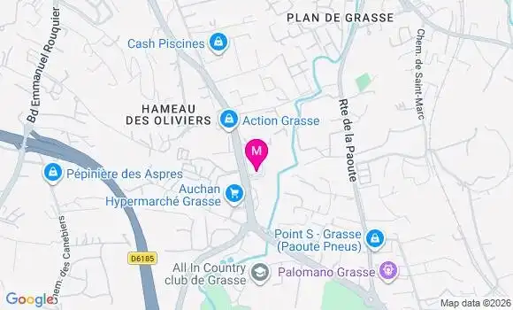 Localisation Auchan Hypermarche - 06130