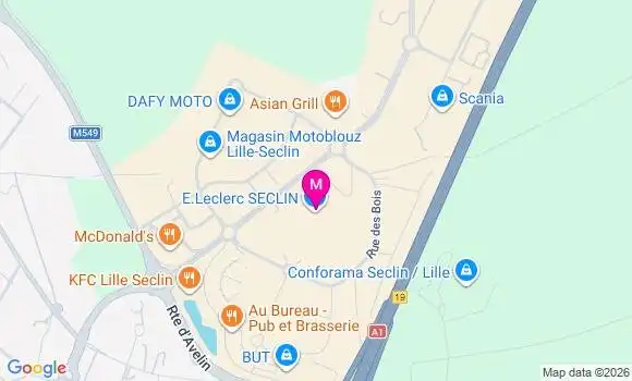 Localisation E.leclerc - 59113