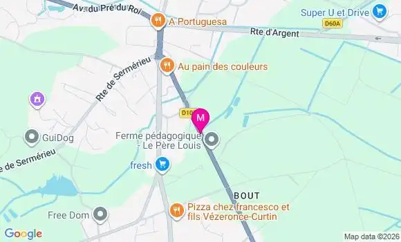 Localisation Auchan Supermarche - 38510