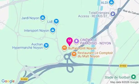 Localisation Auchan Hypermarche - 60400