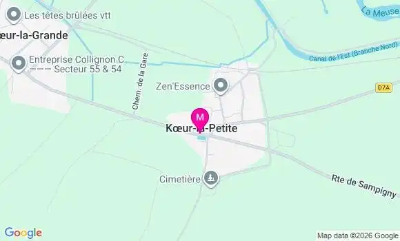 Localisation Koeur la Petite - 55300