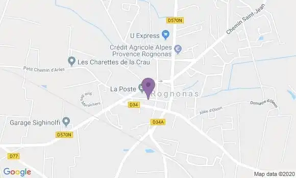 Localisation Rognonas Bp - 13870