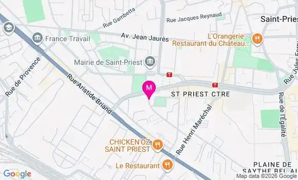 Localisation Saint Priest Temporaire Continuite Ser - 69800