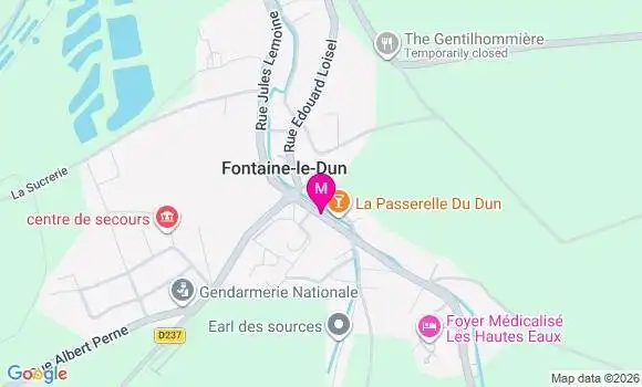 Localisation Fontaine le Dun - 76740