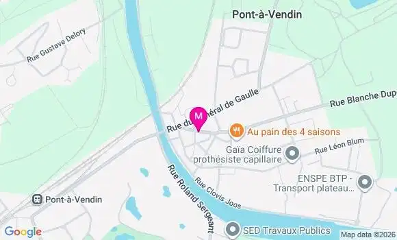 Localisation Pont a Vendin Demaret - 62880