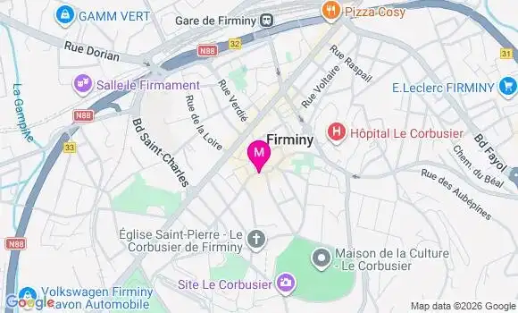 Localisation Carrefour City - 42700