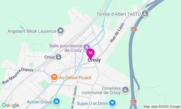 Localisation Crouy Mairie - 02880