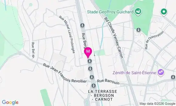 Localisation Carrefour City Bergson - 42000