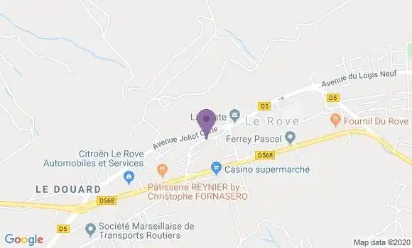 Localisation Le Rove Bp - 13740