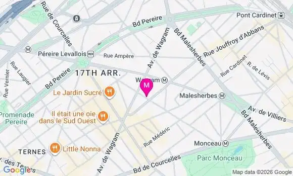 Localisation Paris Point de Retrait Colis Prony - 75017