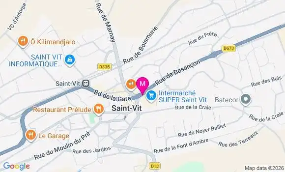 Localisation Intermarche Super - 25410