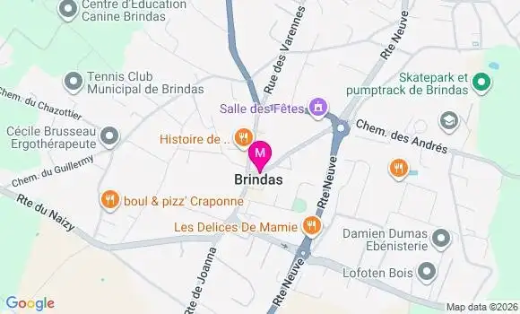 Localisation Brindas Verdun - 69126