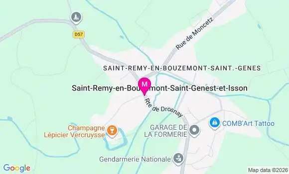 Localisation Saint Remy en Bouzemont Saint Genest - 51290