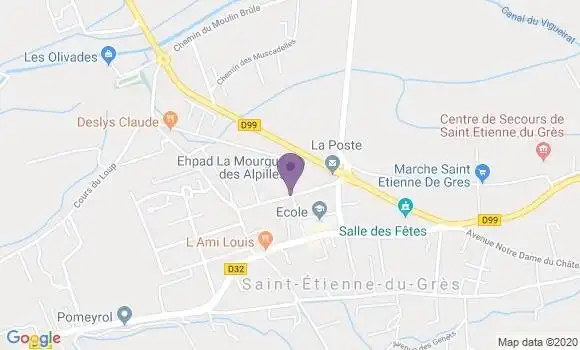 Localisation Saint Etienne du Gres Bp - 13103