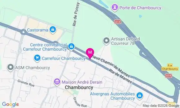Localisation Hypermarche Carrefour - 78240