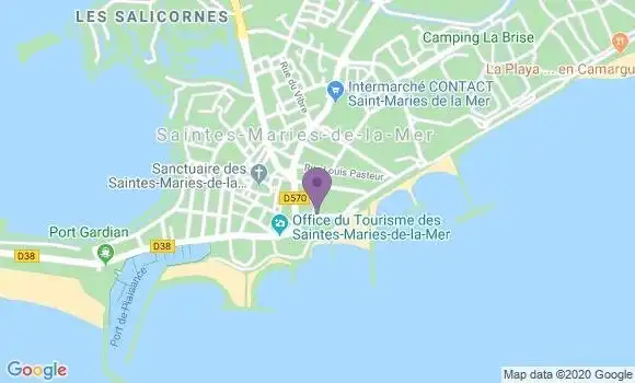 Localisation Saintes Maries de la Mer - 13460