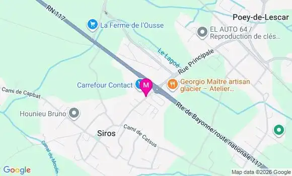 Localisation Carrefour Contact - 64230