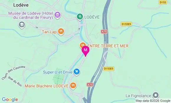 Localisation Super U - 34700
