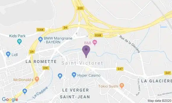 Localisation Saint Victoret - 13730