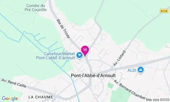 Localisation Carrefour Market - 17250