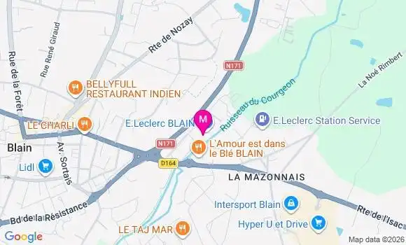 Localisation E.leclerc - 44130