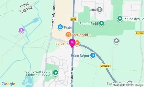 Localisation Cc E.leclerc - 72610