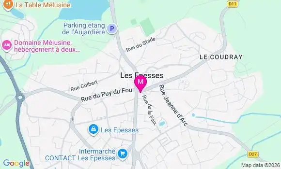 Localisation Les Epesses Bonneau - 85590