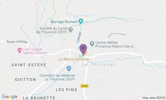 Localisation Le Tholonet Bp - 13100