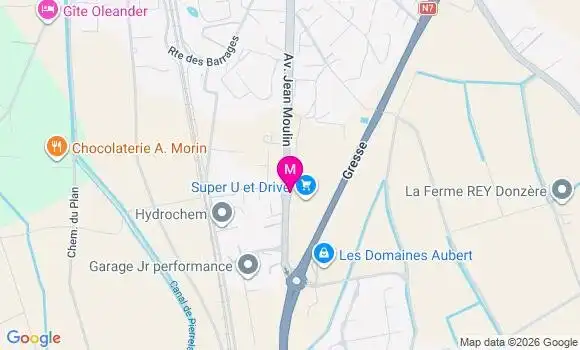 Localisation Super U - 26290