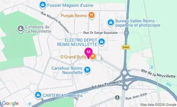 Localisation Carrefour Garnier - 51100