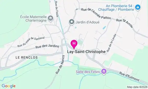Localisation Lay Saint Christophe Conte - 54690