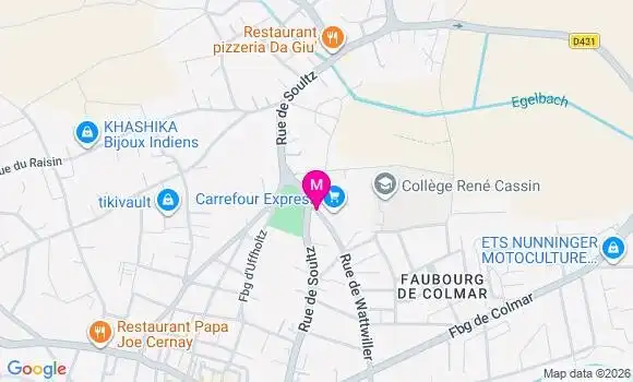Localisation Carrefour Express - 68700