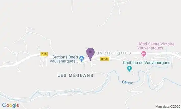 Localisation Vauvenargues Bp - 13126