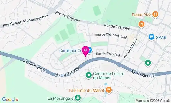 Localisation Carrefour - 78180