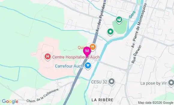 Localisation Hyper Carrefour - 32000
