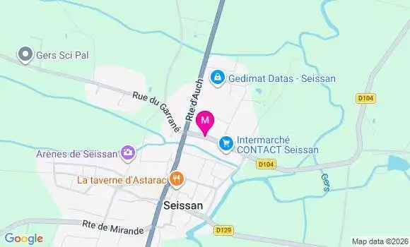 Localisation Intermarche Contact - 32260