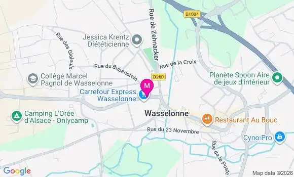Localisation Carrefour Express - 67310